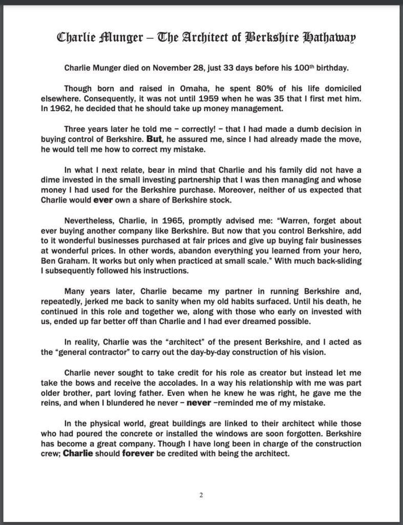 Berkshire Hathaway Shines in 2023: Robust Q4 Earnings Surge, $2.2 Billion Share Repurchases, and Record-breaking Total Revenues Over $364 Billion Berkshire Hathaway Shines in 2023: Robust Q4 Earnings Surge, $2.2 Billion Share Repurchases, and Record-breaking Total Revenues Over $364 Billion