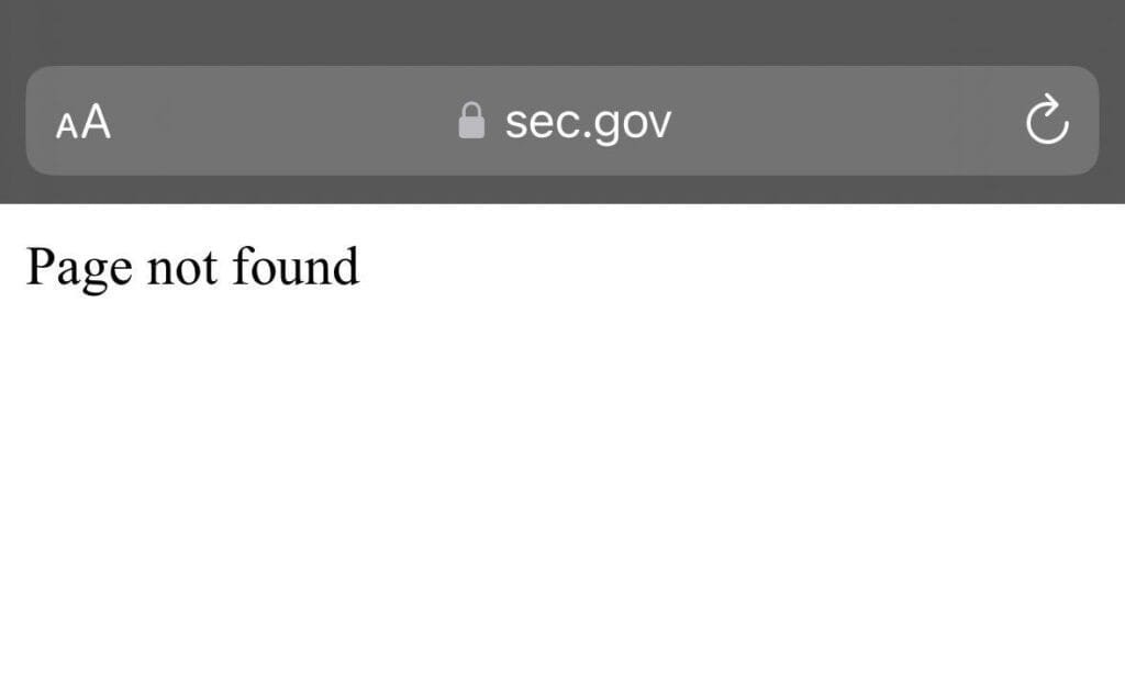 SEC Government Website Experiencing Technical Issues SEC Government Website Experiencing Technical Issues