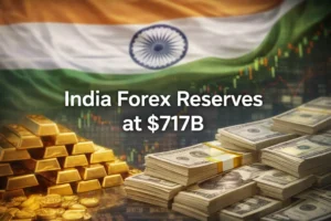 India’s Forex Reserves Drop to $717 Billion as Gold and FX Assets Decline: RBI Data