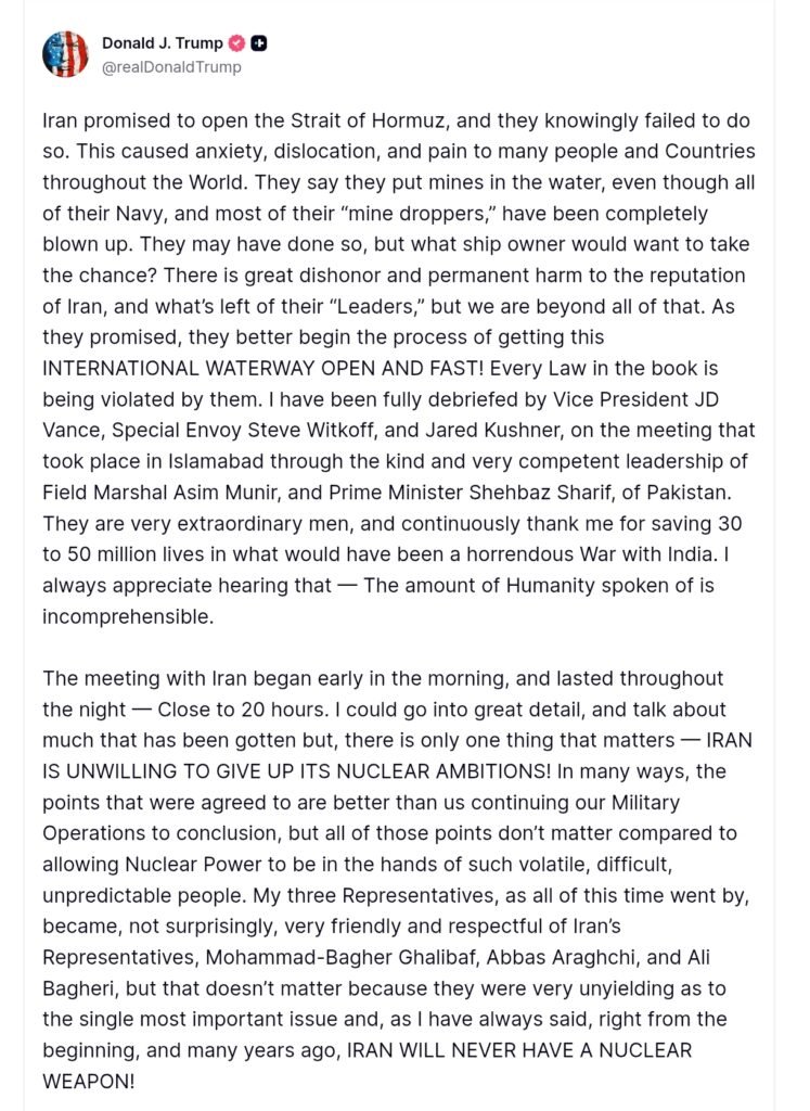 US Iran talks fail as Trump orders Hormuz blockade US Iran talks fail as Trump orders Hormuz blockade